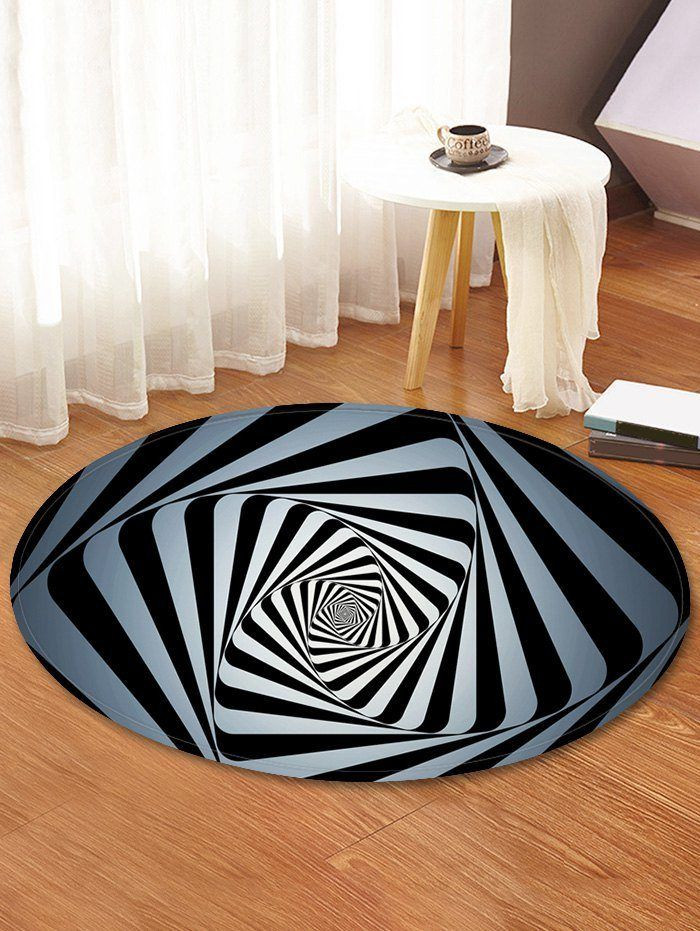 Geometric Round Rug Carpet Bedroom Livingroom Home Decor