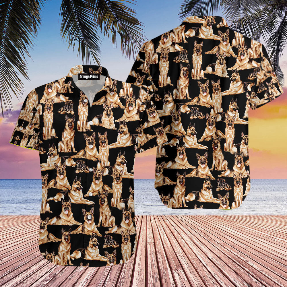 German Shepherd Hawaiian Shirt