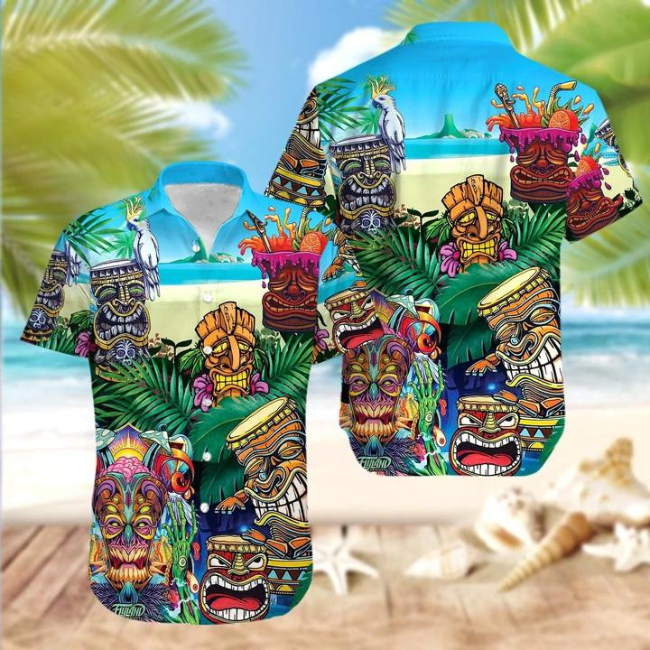 Get Lost On A Island Tiki Tiki Hawaiian Shirt