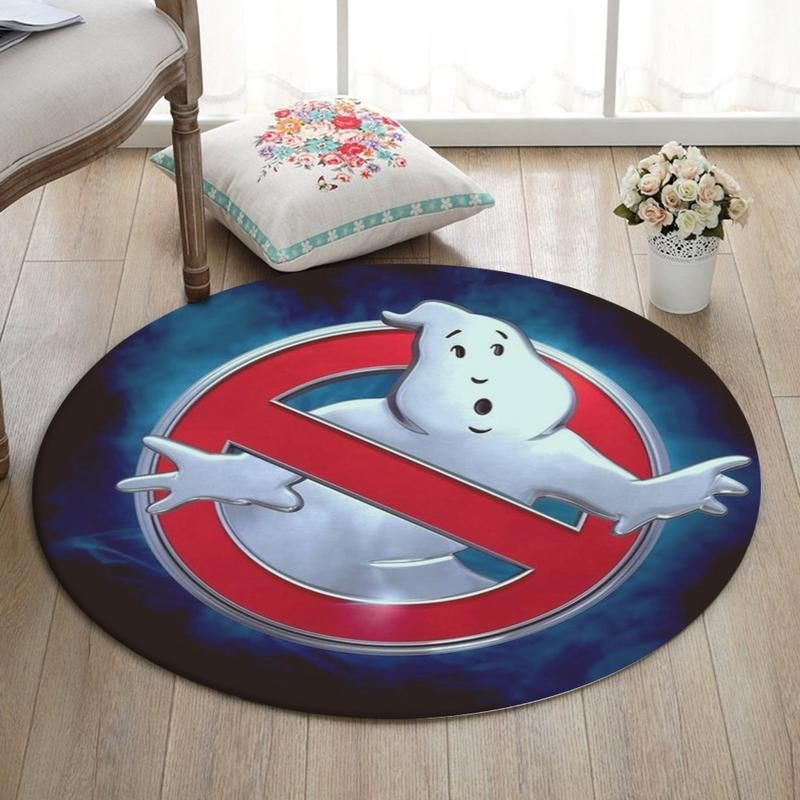 Ghostbuster Living Room Round Rug Carpet Bedroom Livingroom Home Decor