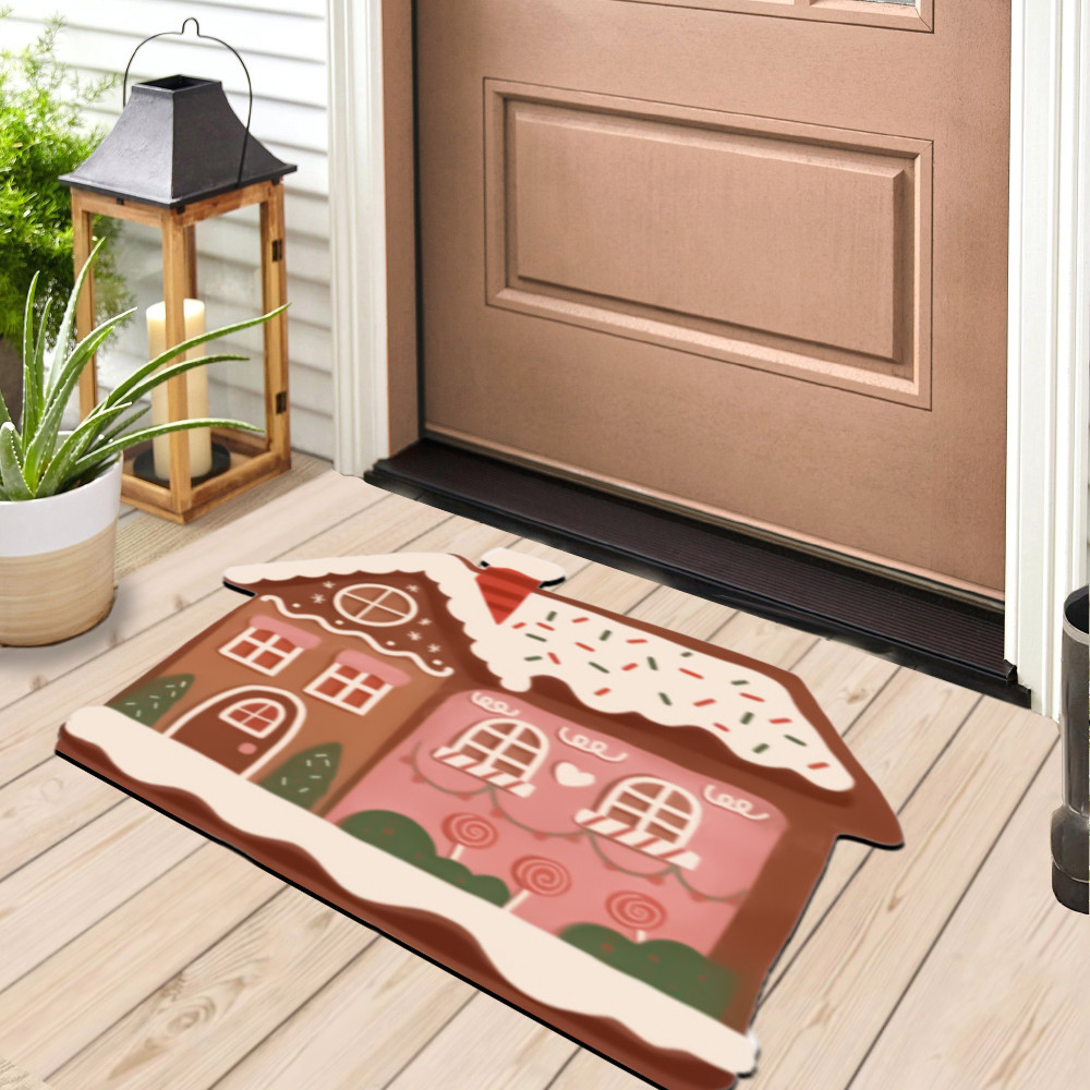 Gingerbread House Rubber Doormat Gingerbread Rubber Doormat Anthropologie Front Door Decor Ideas