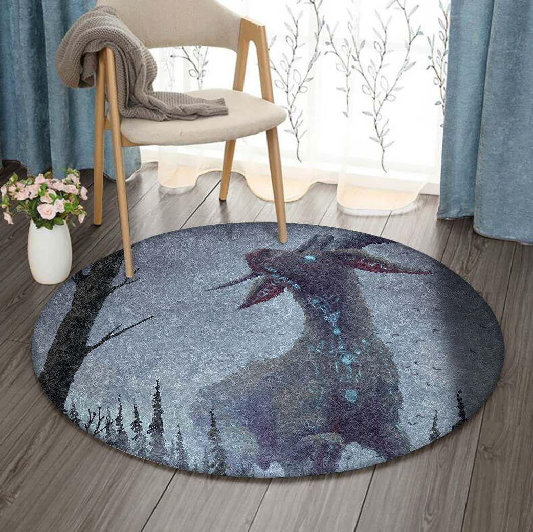 Goat Round Rug Carpet Bedroom Livingroom Home Decor