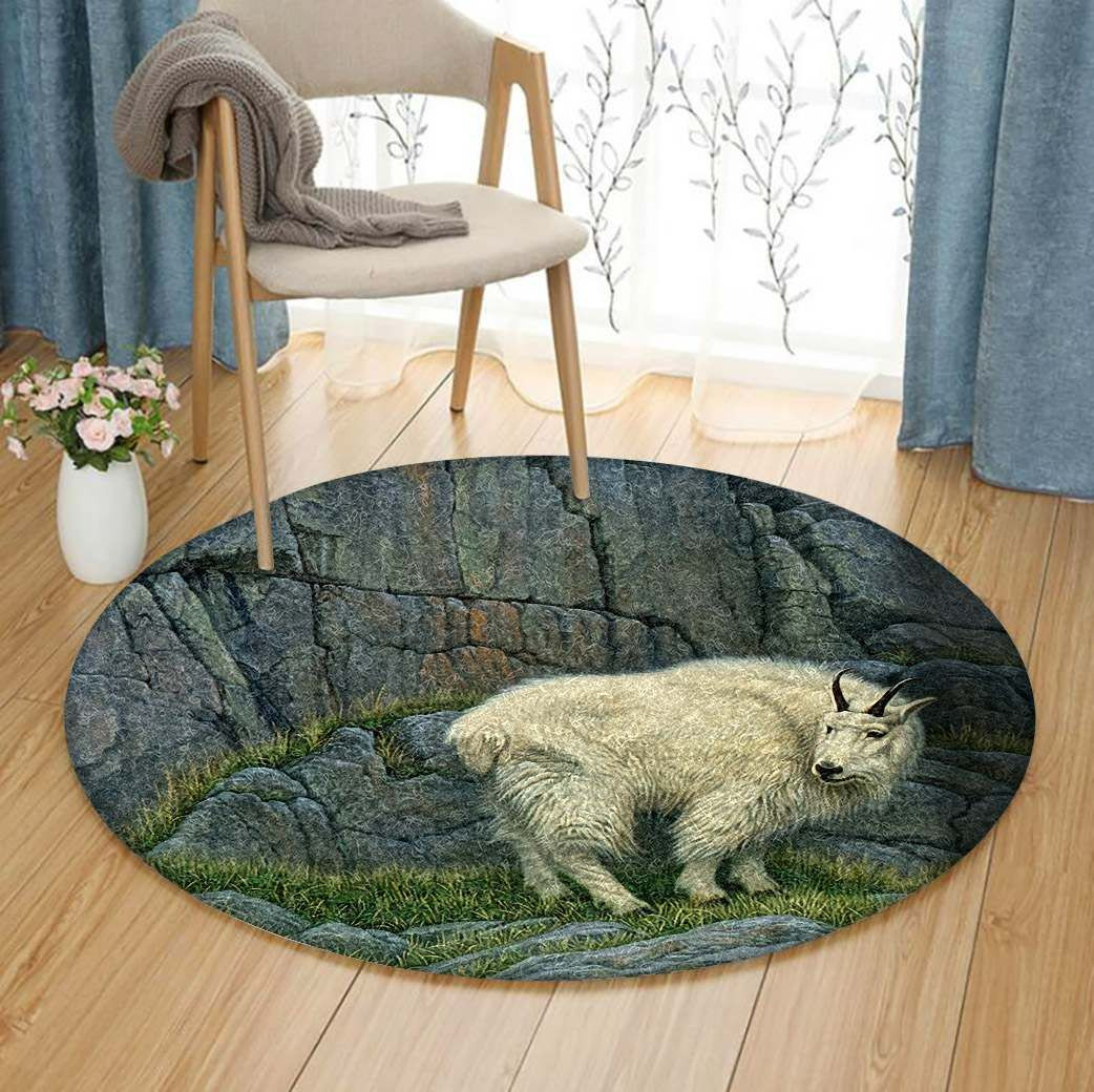 Goat Round Rug Carpet Bedroom Livingroom Home Decor