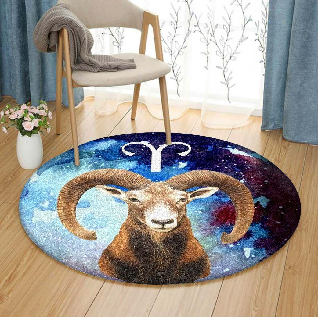 Goat Round Rug Carpet Bedroom Livingroom Home Decor