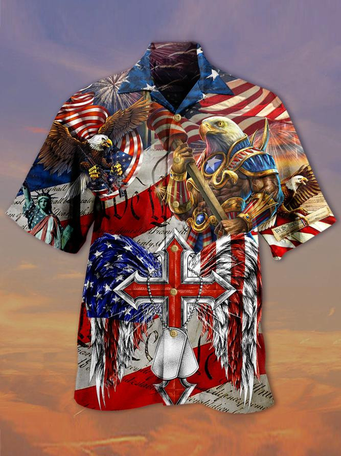 God Bless American Unisex Hawaiian Shirt