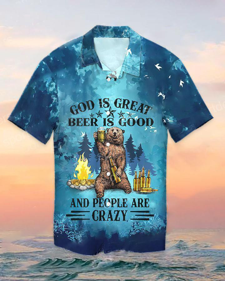 God Is Great And Beer Is Good Hawaiian Shirt