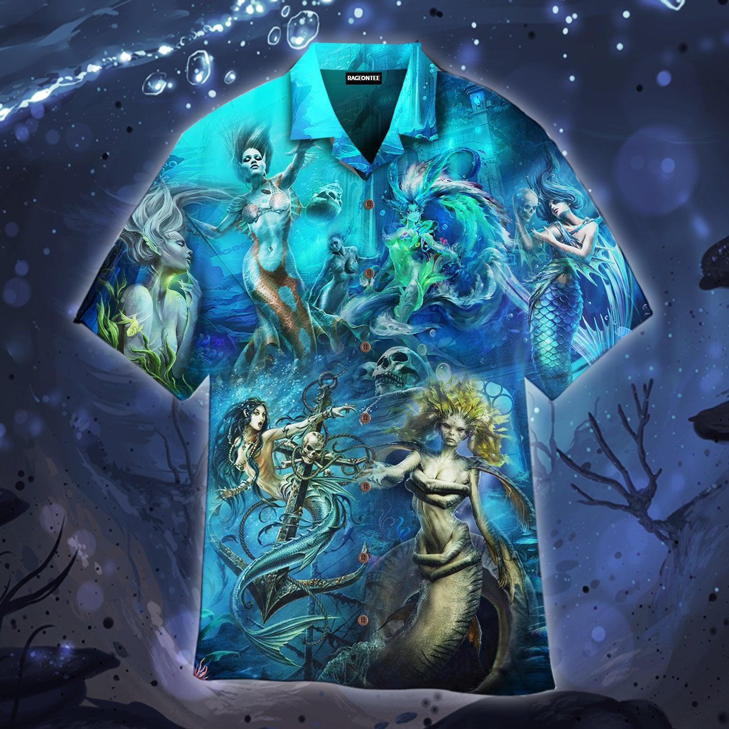 Goddess Mermaid Under The Sea Hawaiian Shirt