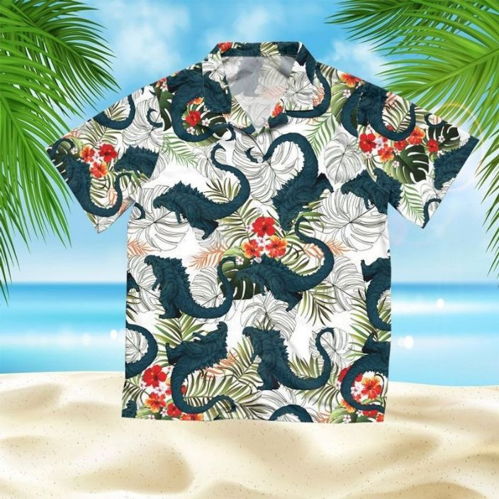 Godzilla Tropical Hawaiian Shirt