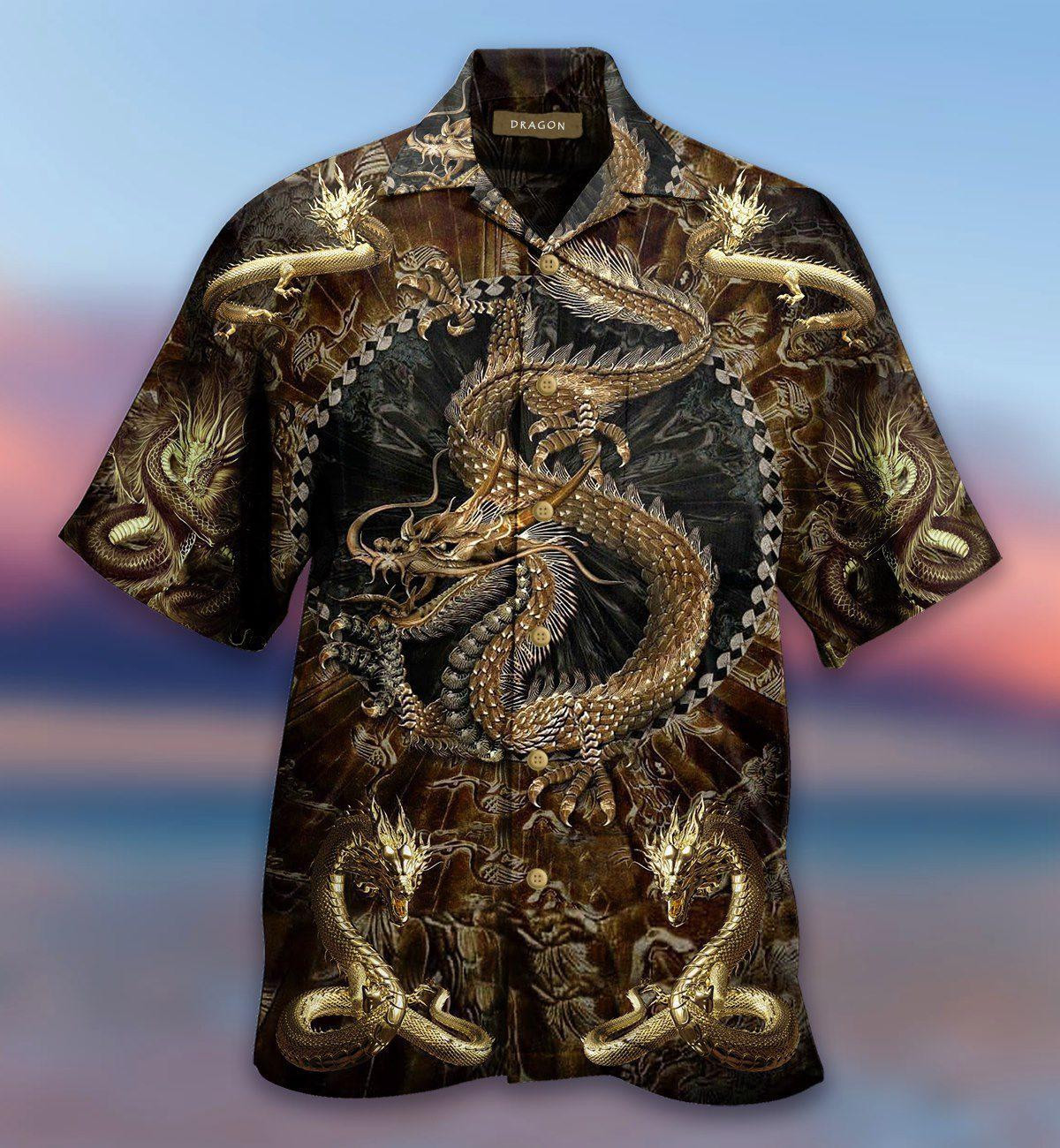 Golden Dragon Era Hawaiian Shirt