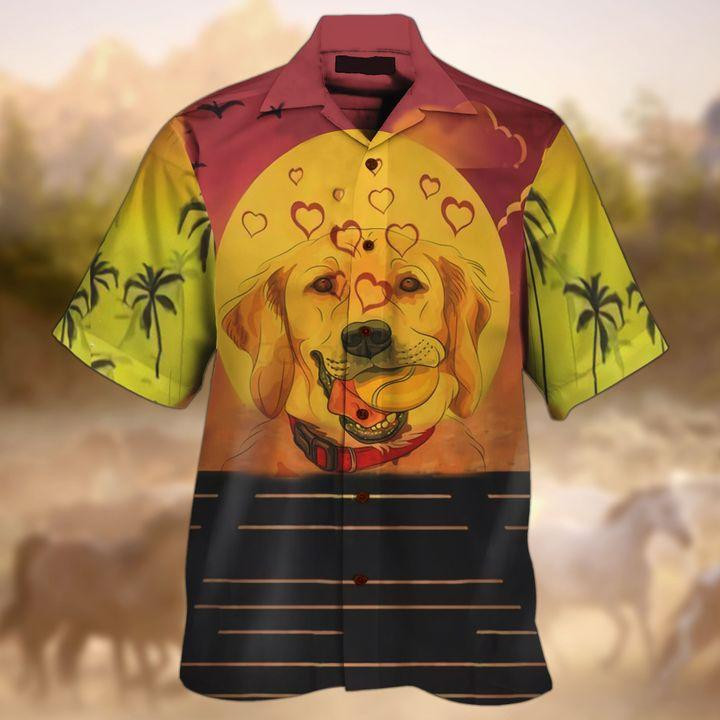Golden Retrieve Hawaiian Shirt