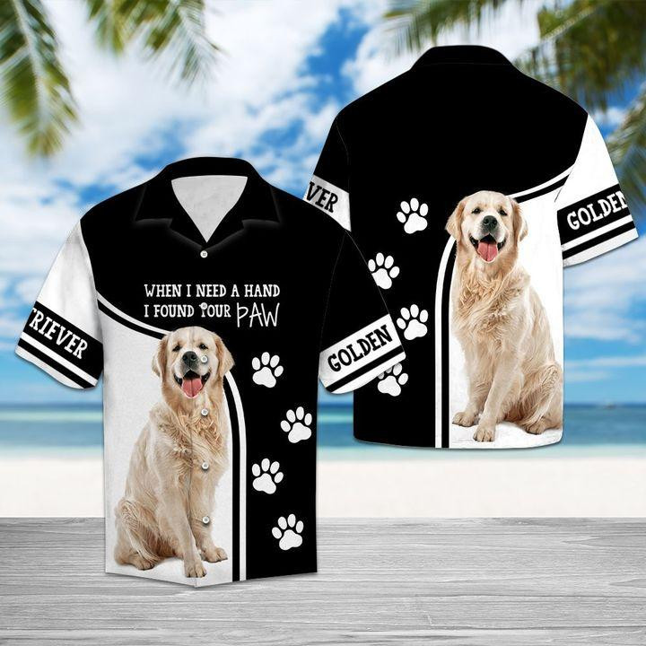 Golden Retriever Hawaiian Shirt