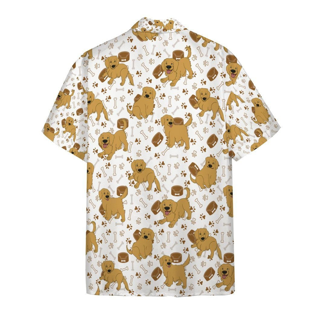 Golden Retriever Hawaiian Shirt
