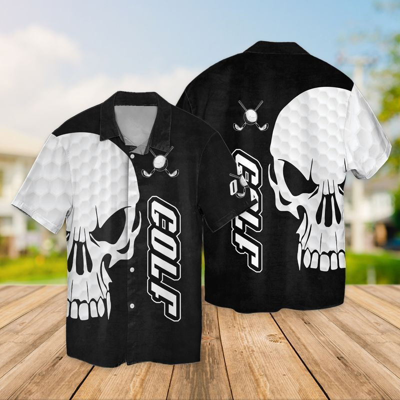 Golf And Skull Hawaiian Shirt