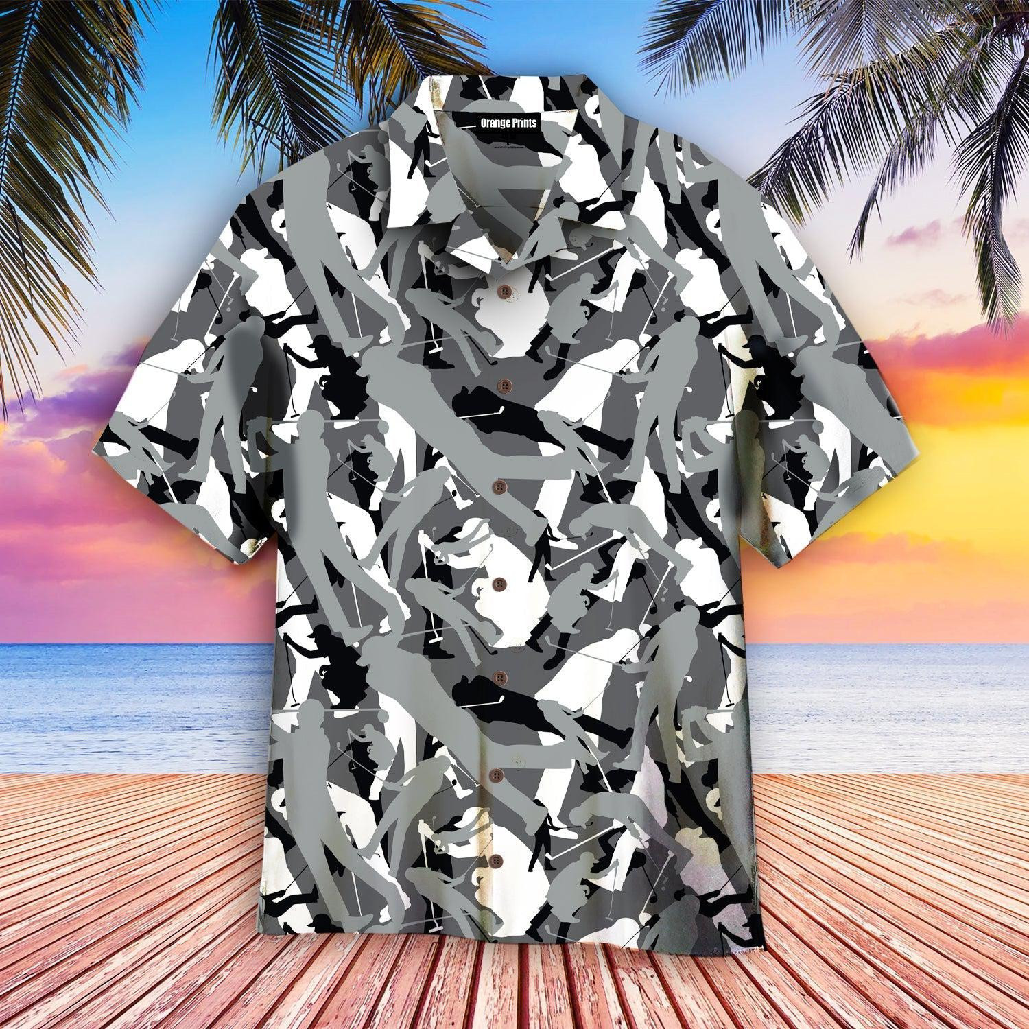 Golf Camouflage Hawaiian Shirt