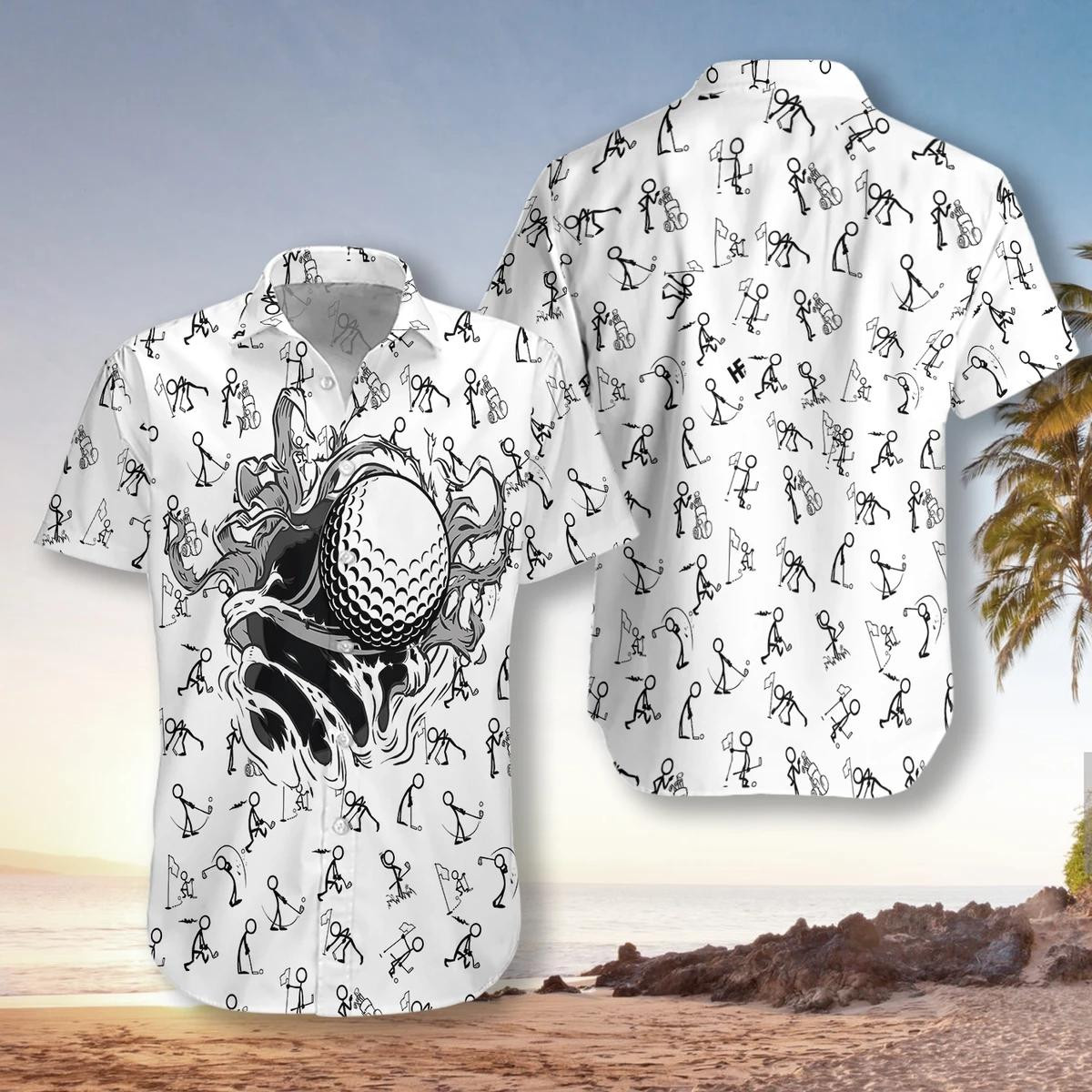 Golf Hole Breakthrough Hawaiian Shirt