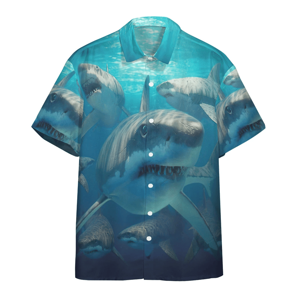 Great White Sharks Hawaiian Shirt