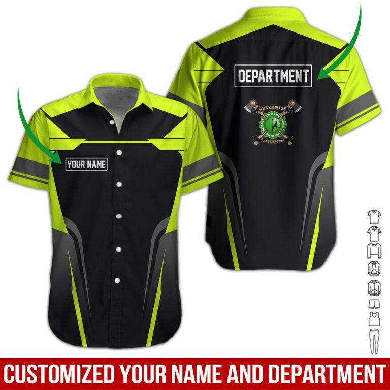 Green- Green Wise Personalized Hawaiian Shirt