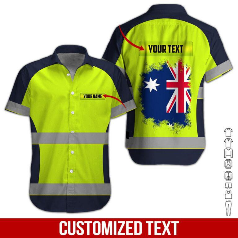 Green Heavy Equipment Personalized Hawaiian Shirt