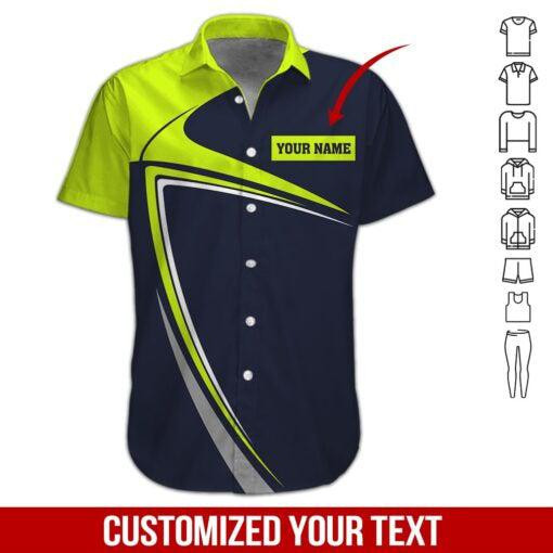 Green Personalized Hawaiian Shirt