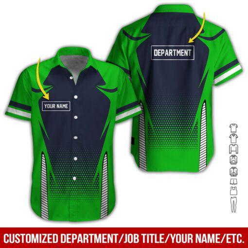 Greens Workwear Personalized Hawaiian Shirt