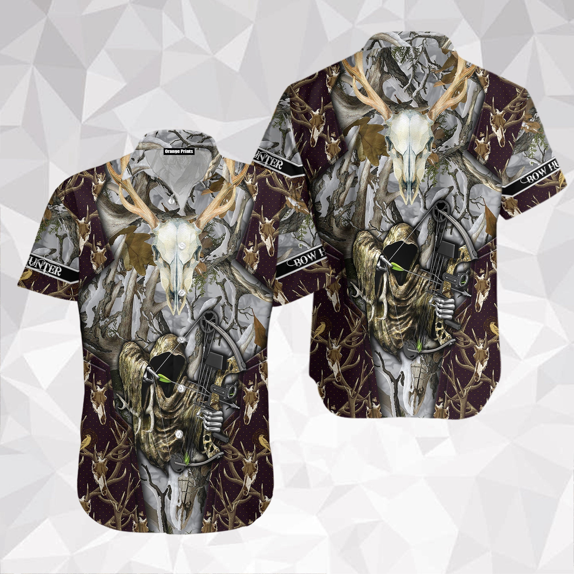 Grim Reaper Hunting Hawaiian Shirt