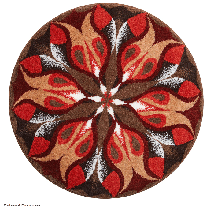 Grund Accent Round Rug Carpet Bedroom Livingroom Home Decor