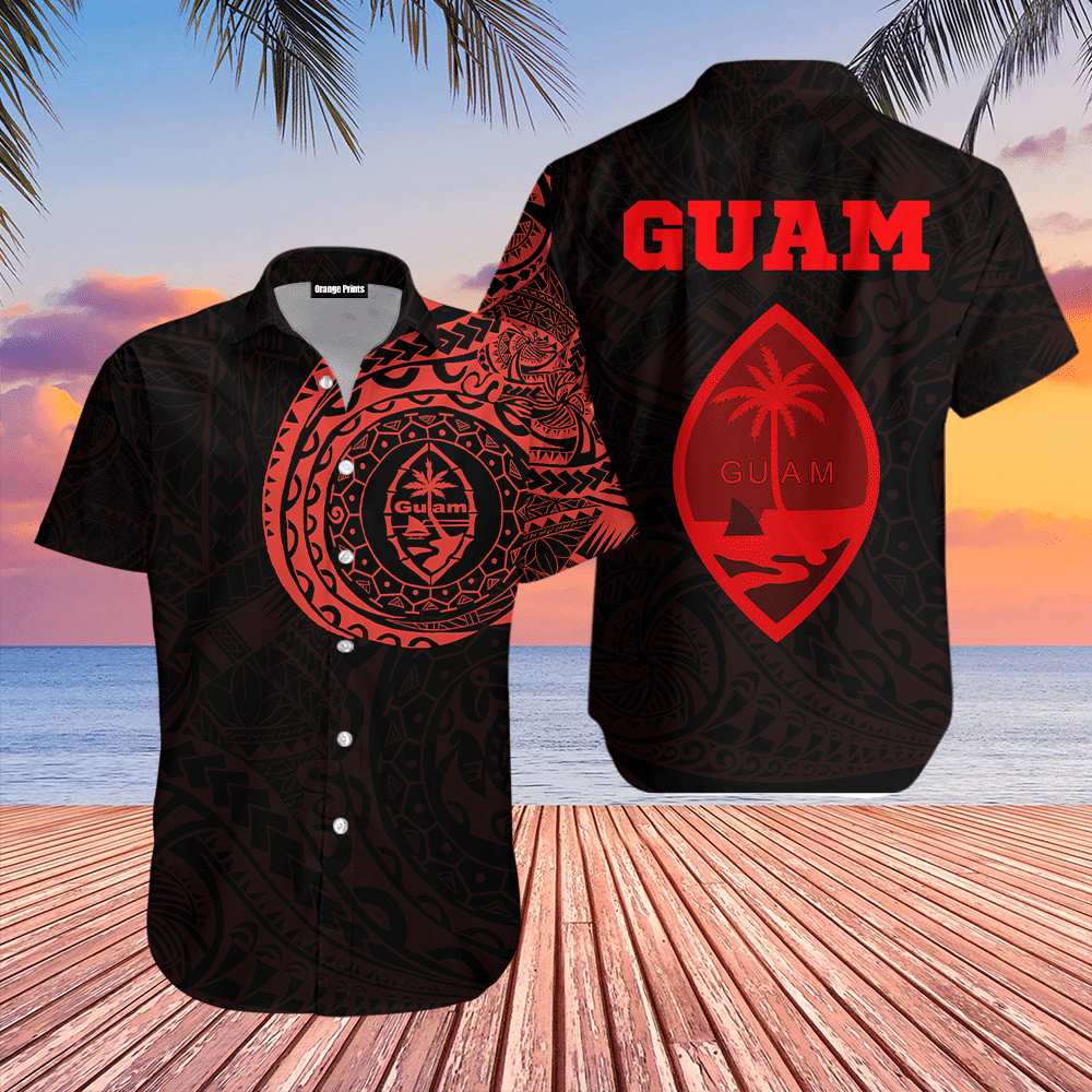 Guam In My Heart Hawaiian Shirt