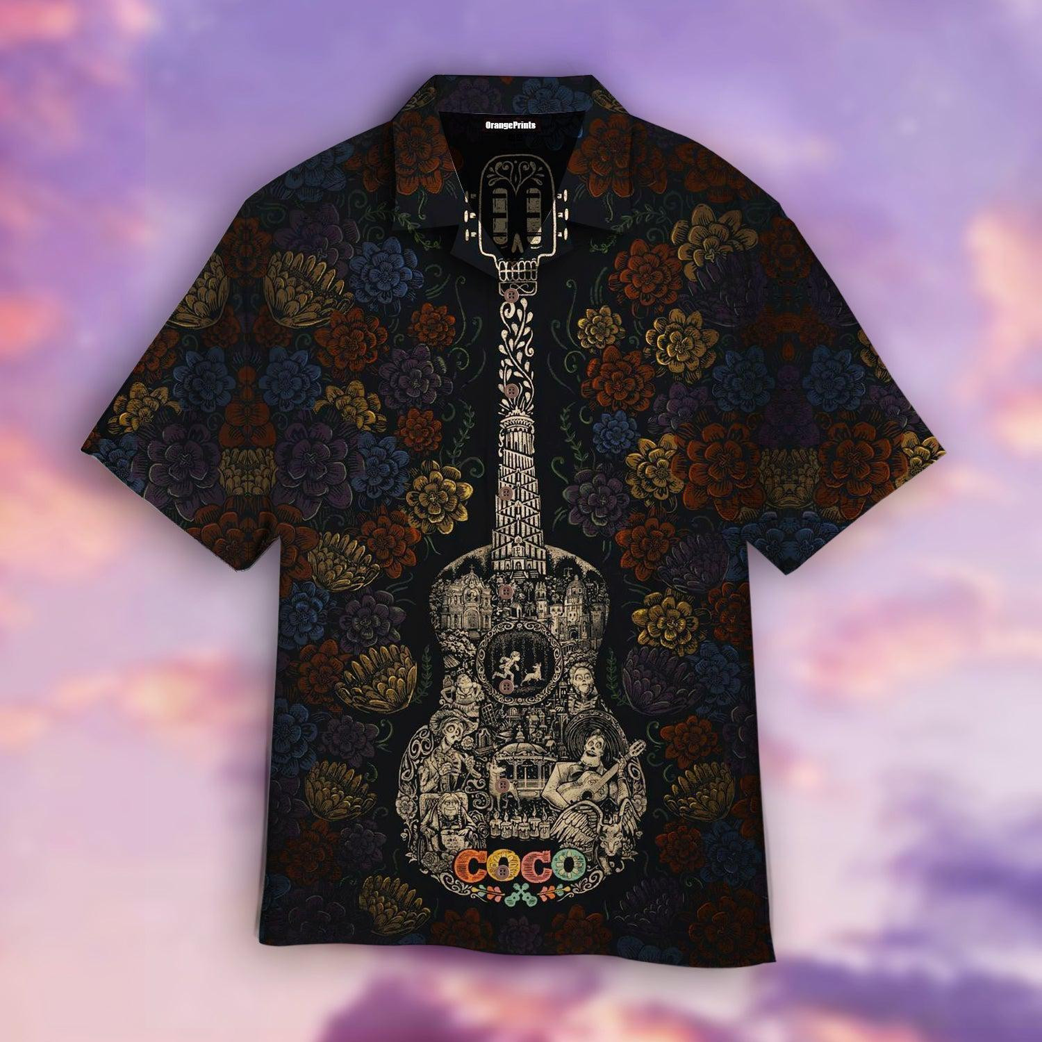 Guitar Coco Art Hawaiian Shirt