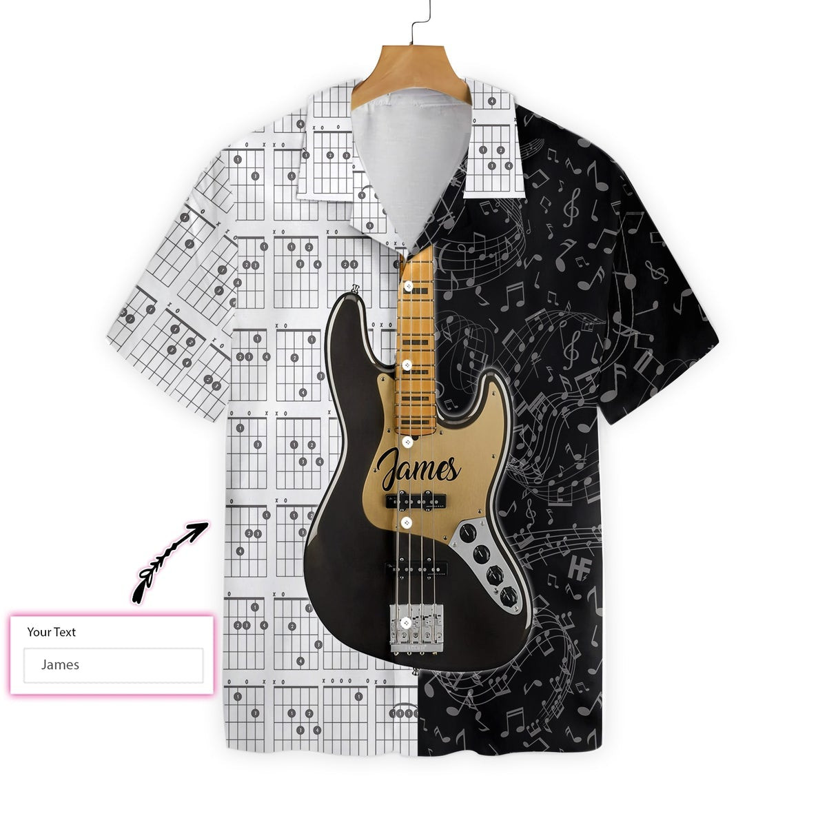 Guitar Personalized Hawaiian Shirt