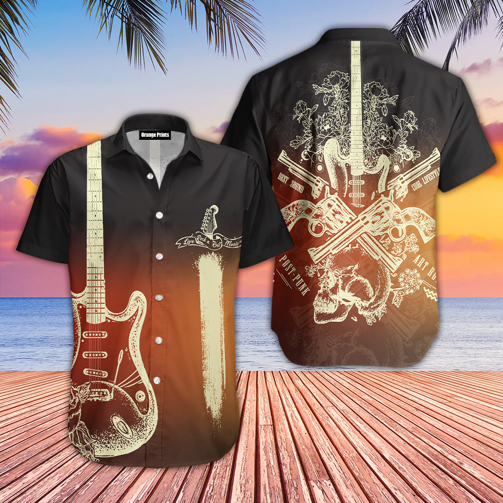 Guitar Rock Hawaiian Shirt