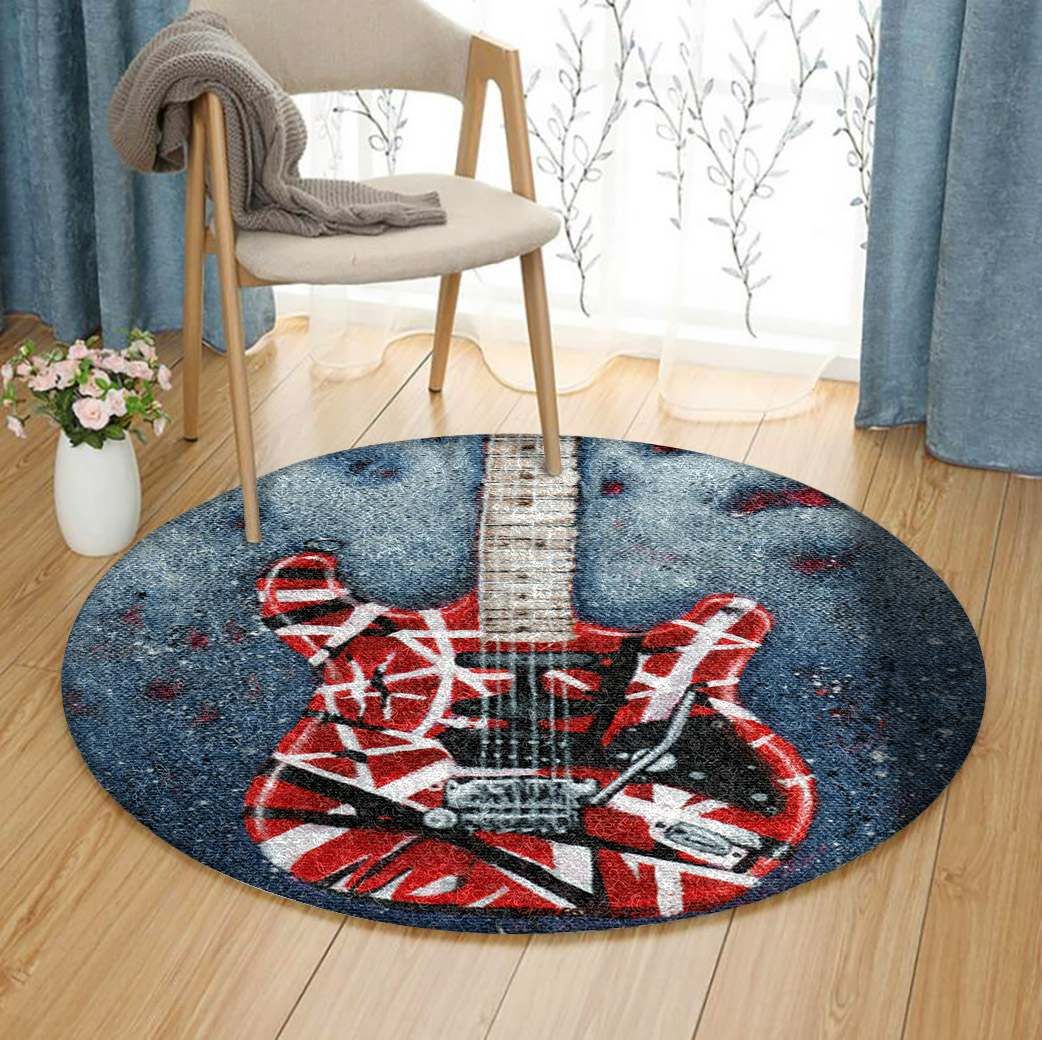 Guitar Round Rug Carpet Bedroom Livingroom Home Decor