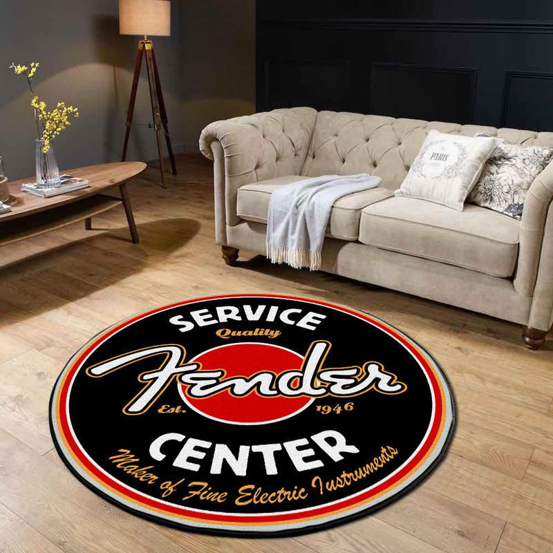 Guitar Round Rug Carpet Bedroom Livingroom Home Decor - Image 3