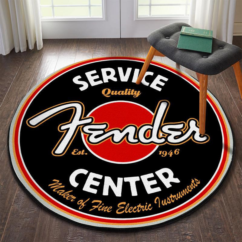 Guitar Round Rug Carpet Bedroom Livingroom Home Decor