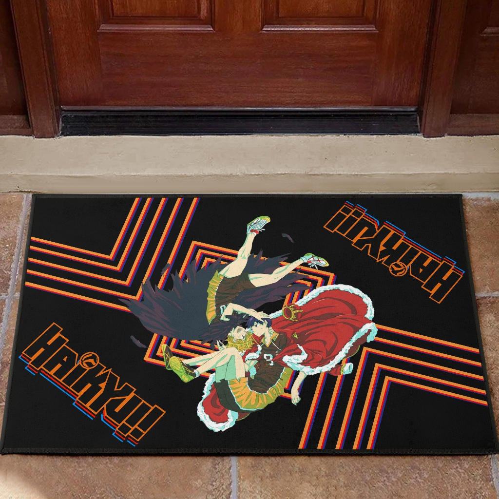 Haikyuu Anime Rubber Doormat - Hinata Shoyo And Kageyama Crow And King Rubber Doormat
