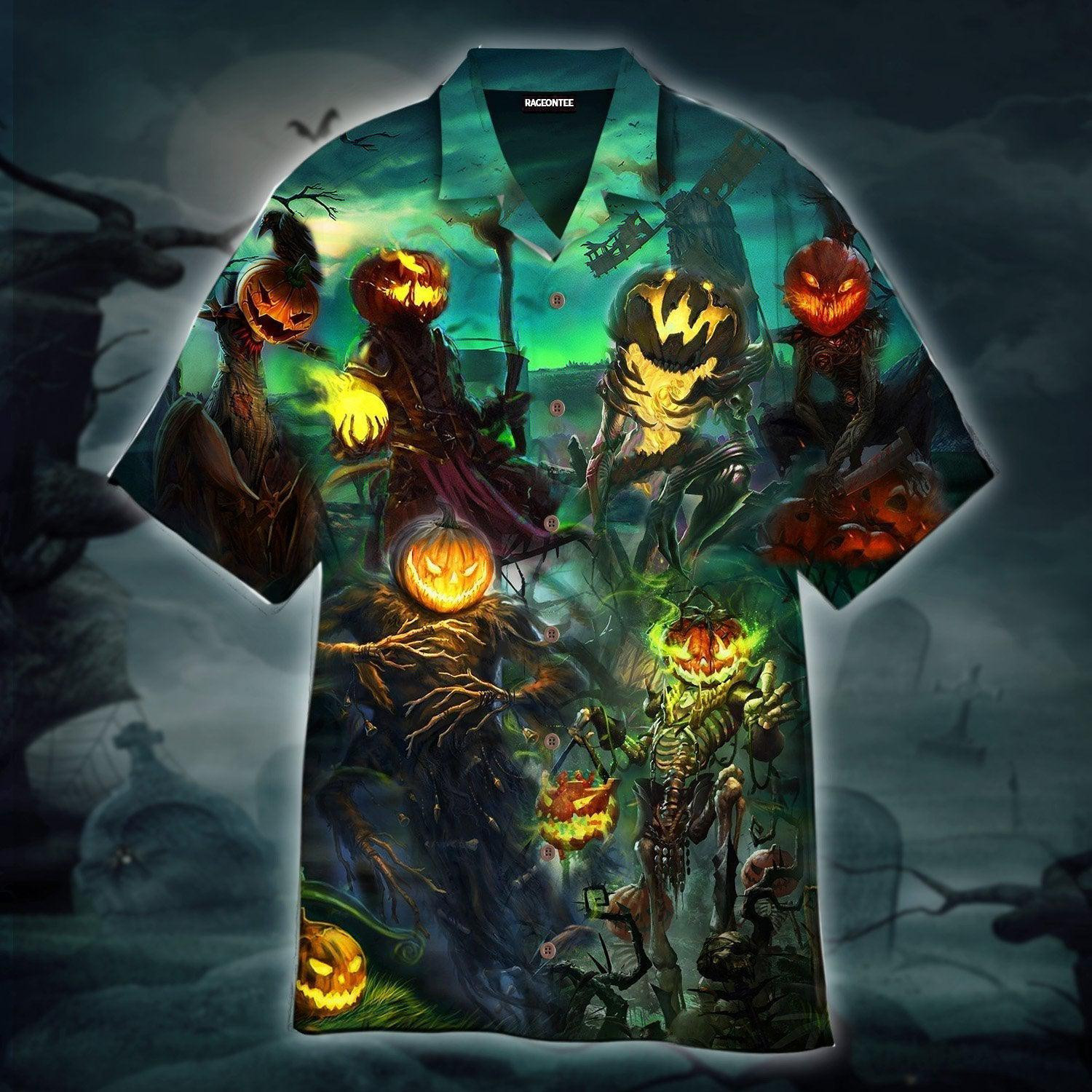 Halloween Pumpkin King Hawaiian Shirt