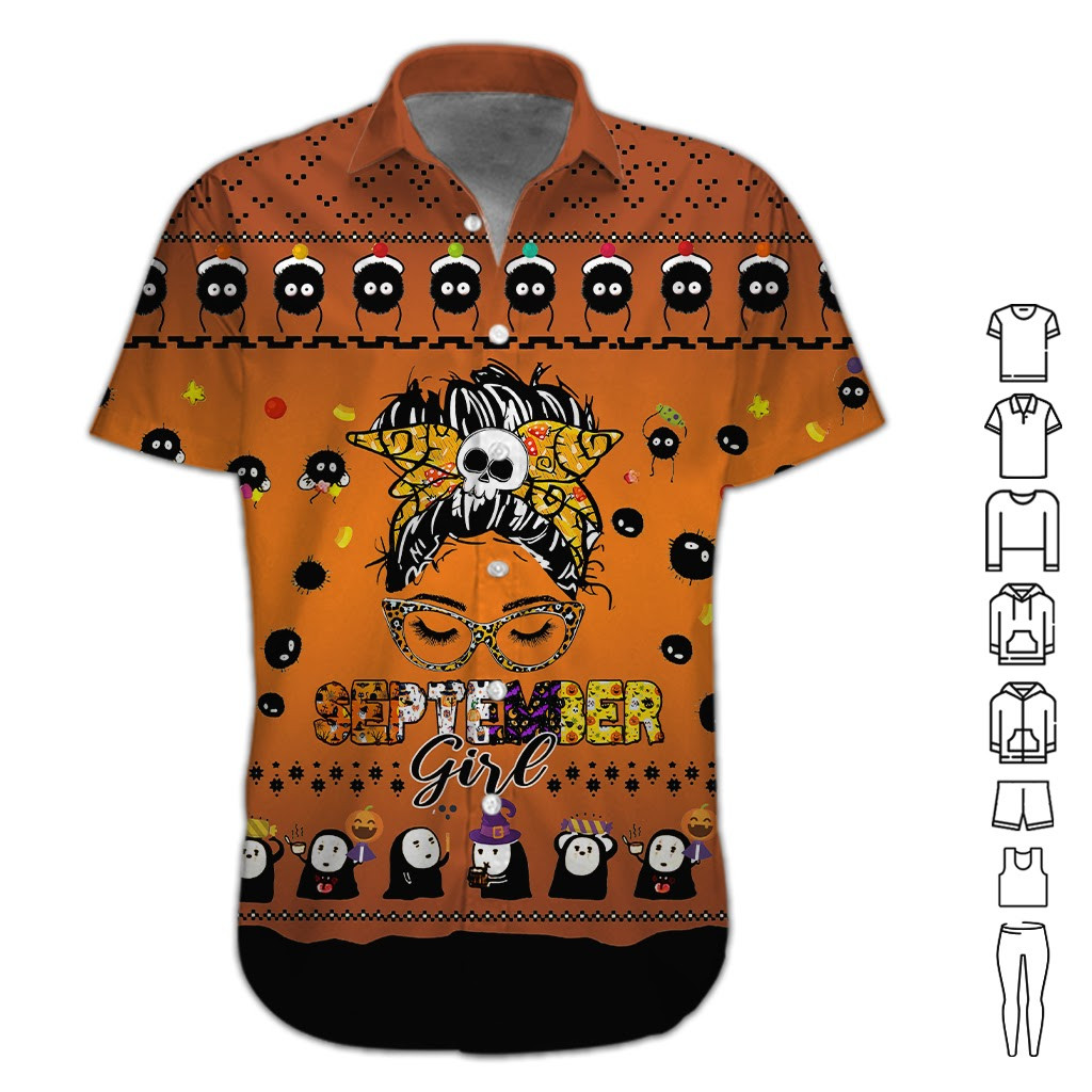 Halloween September Girl Hawaiian Shirt