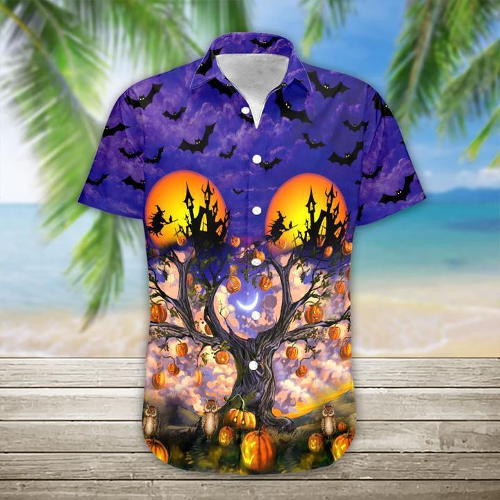 Halloween Tropical Hawaiian Shirt