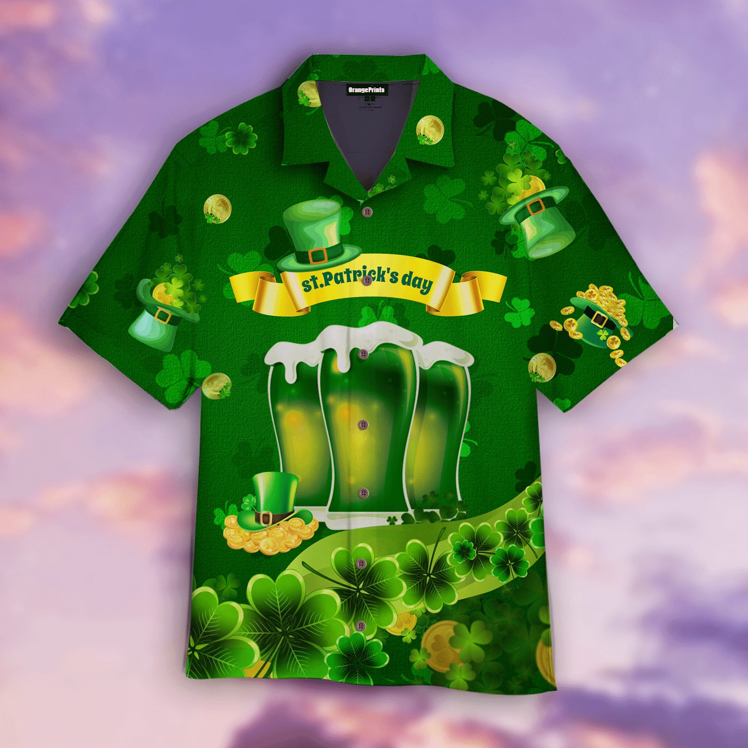 Happy Beer St Patricks Day Hawaiian Shirt