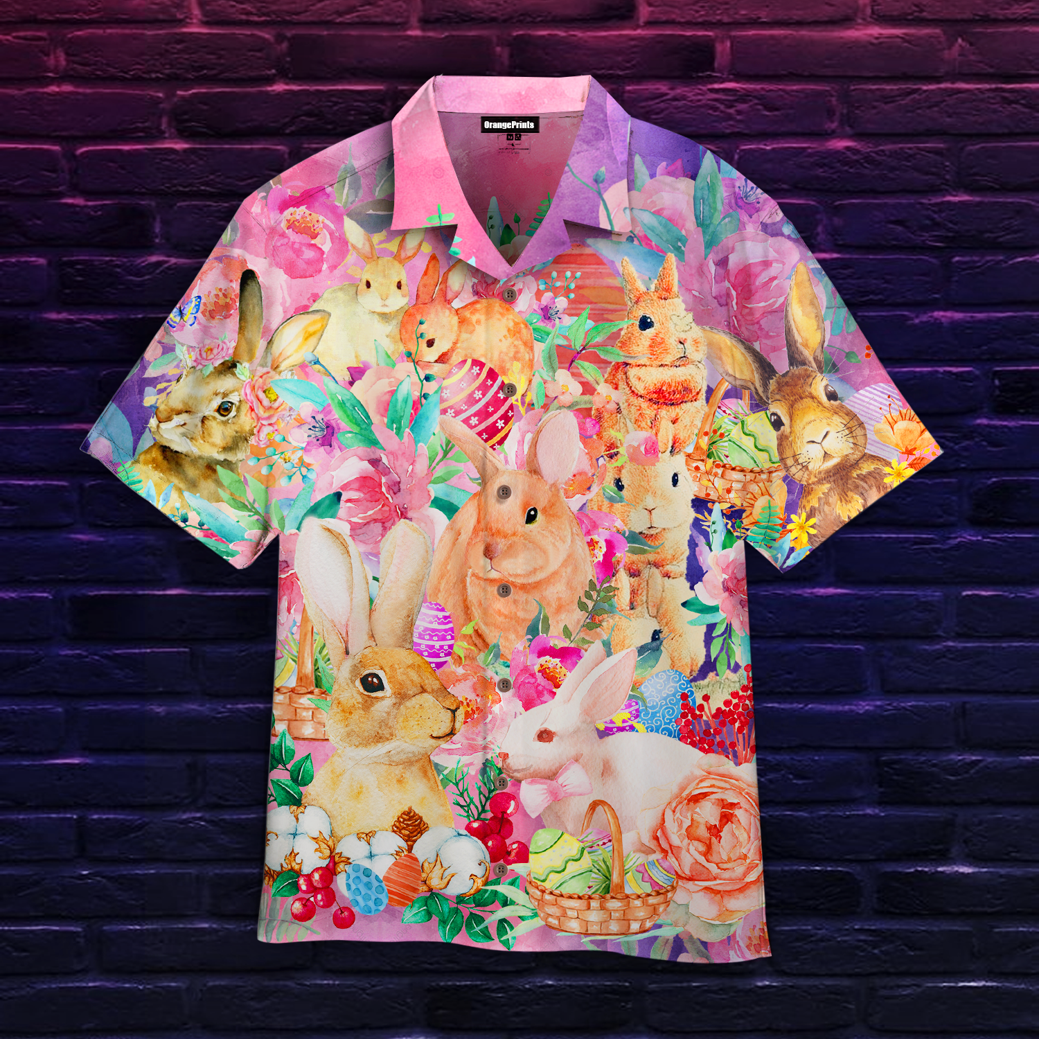 Happy Bunny Easter Day Hawaiian Shirt