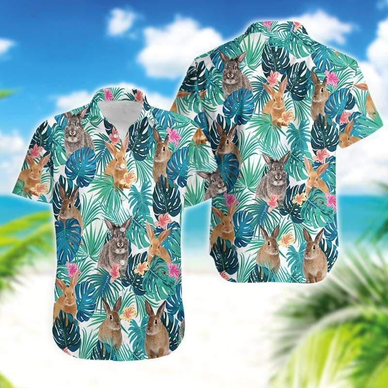 Happy Easter Simple Bunny Lovely Rabbit Tropical Hawaiian Shirt