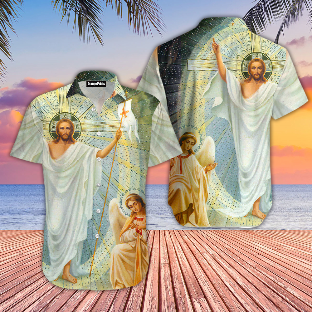 Happy Easter Sunday Jesus Is Risen Christians Hawaiian Shirt