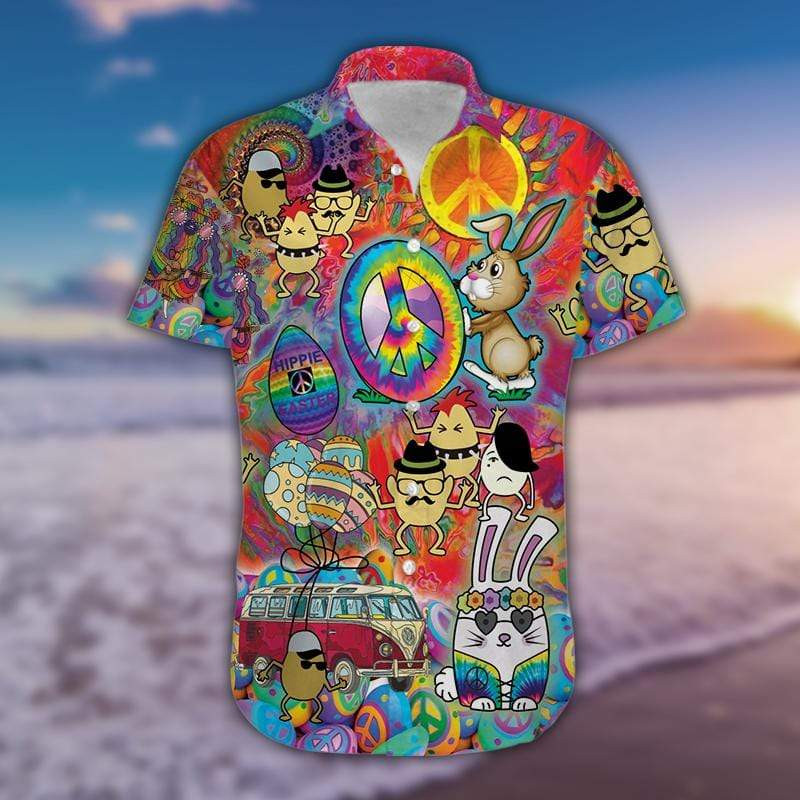 Happy Hippie Easter Hawaiian Shirt