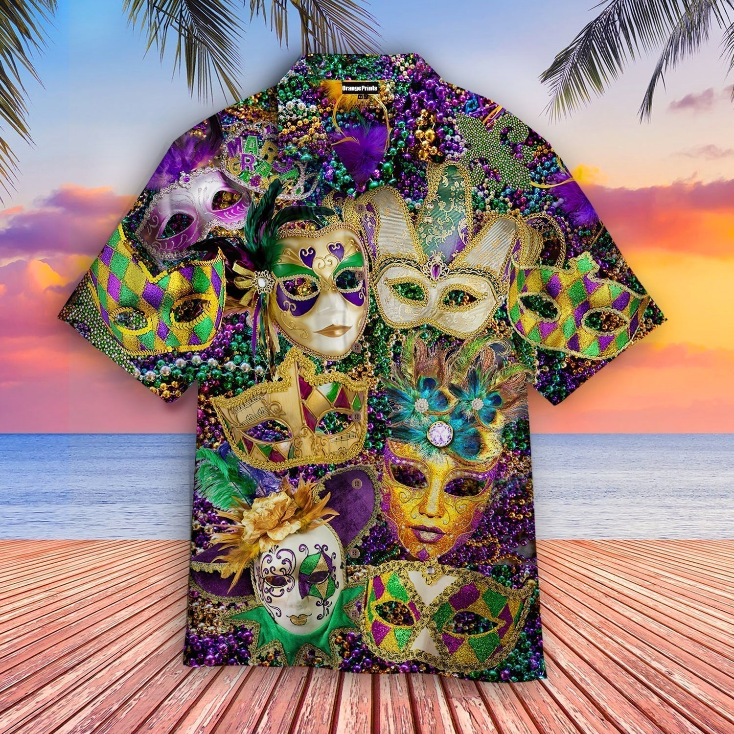 Happy Mardi Gras Carnival Hawaiian Shirt