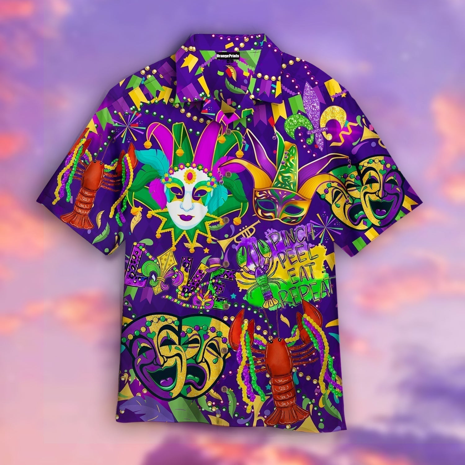 Happy Mardi Gras Hawaiian Shirt