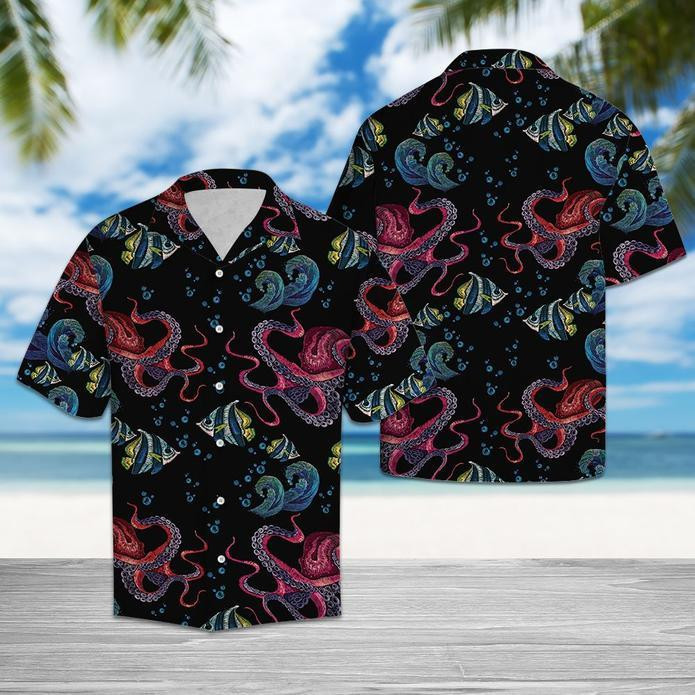 Happy Octopus Hawaiian Shirt