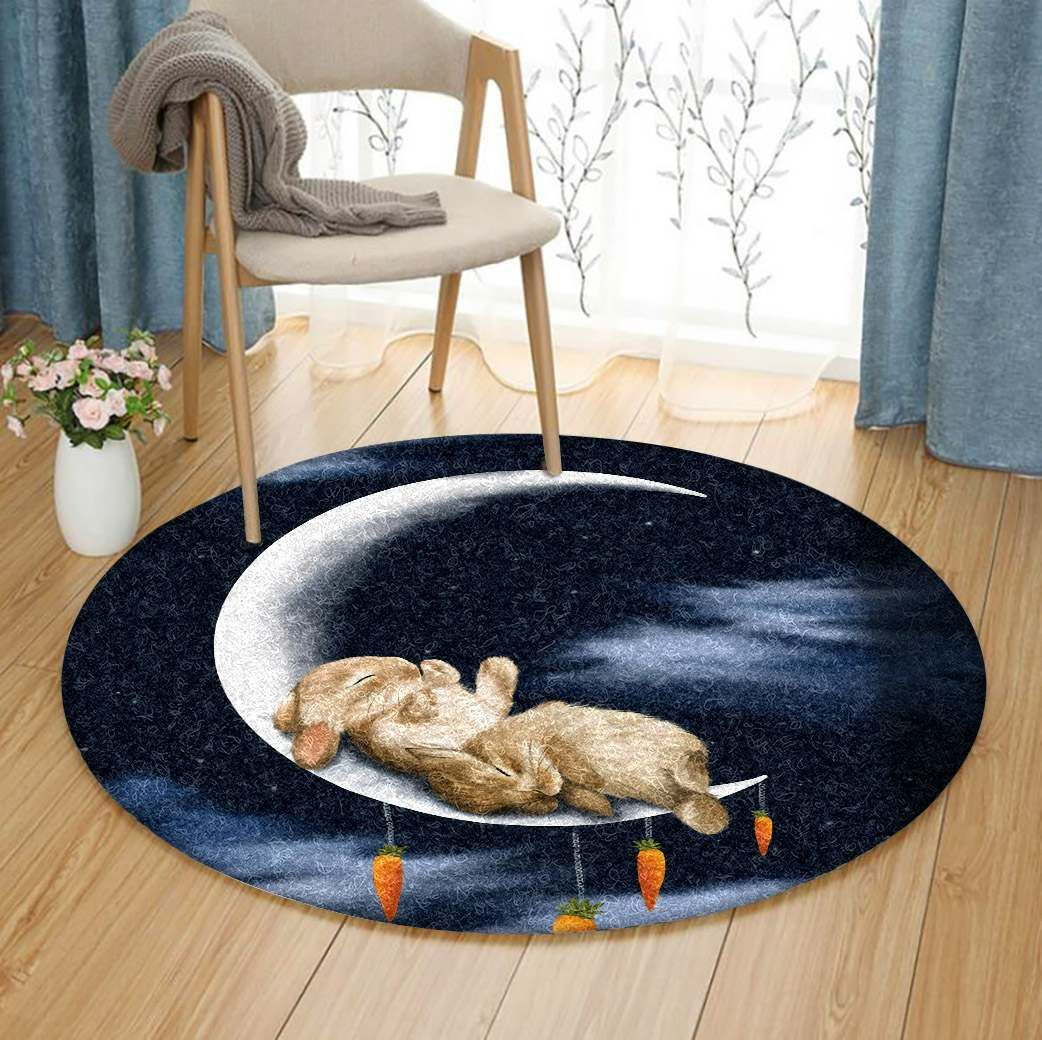 Hare Round Rug Carpet Bedroom Livingroom Home Decor