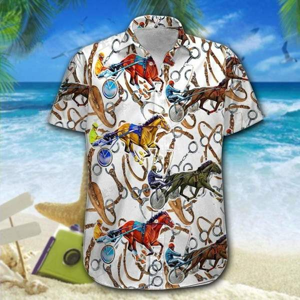Harness Racing Horse Hawaiian Shirt