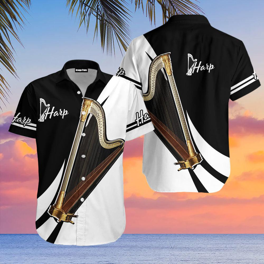 Harp Music Hawaiian Shirt