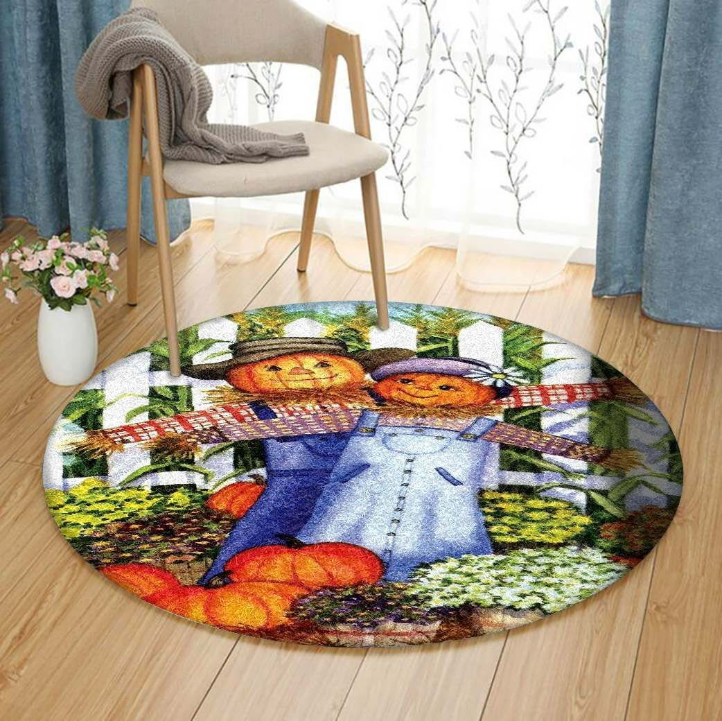 Harvest Round Rug Carpet Bedroom Livingroom Home Decor