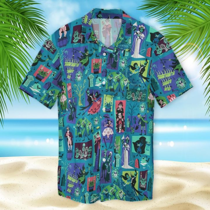 Haunted Mansion Print Hawaiian Shirt